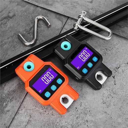 300kg Rechargeable Digital Crane Scale with Backlight & Hanging Hook - Ideal for Fishing, Travel, and Weighing