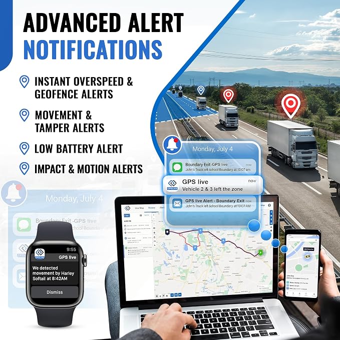 REWIRE SECURITY 104N 4G Magnetic GPS Tracker for Vehicle | Easy Mount | Fits with Car, Truck, Van & Motorbike | Live Tracking | Up to 21-Day Battery Life | Low Cost Subscription Plans | Free Trial