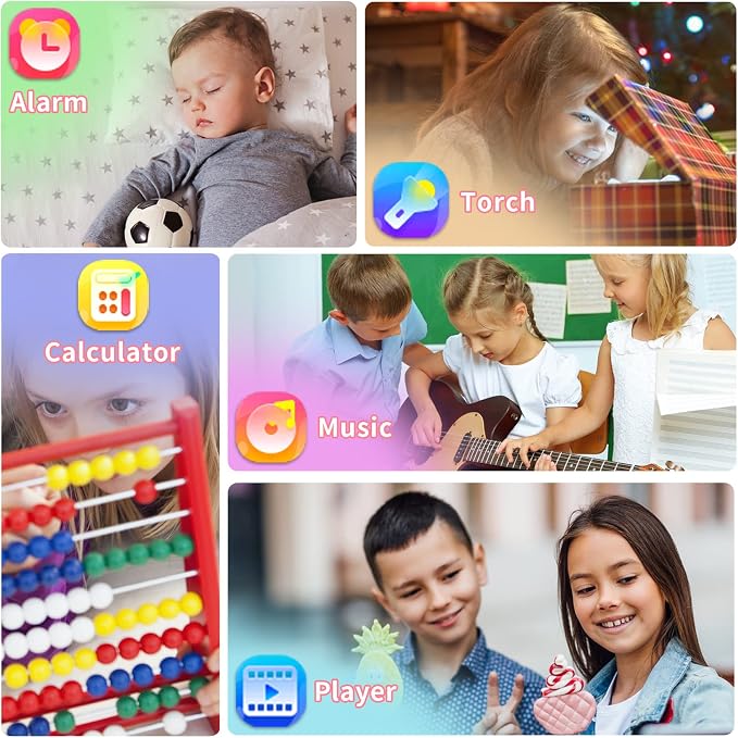 Phyulls Kids Smart Watch Gift for Girls Age 4-12, Smart Watch for Kids with 39 Games HD Touch Screen Watches Camera Video Music Pedometer Flashlight Educational Toys Birthday Gifts for Girls
