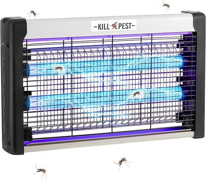 Qualirey Electric Bug Zapper Summer Indoor Electric Bug Zapper 6w Purple UV Light, 2 LED Bulbs Enhanced Dual-Band Attraction & Energy Saving, Fruit Flies Mosquito Insect Killer for Outdoor(1 Piece)