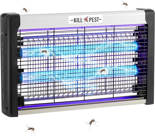 Qualirey Electric Bug Zapper Summer Indoor Electric Bug Zapper 6w Purple UV Light, 2 LED Bulbs Enhanced Dual-Band Attraction & Energy Saving, Fruit Flies Mosquito Insect Killer for Outdoor(1 Piece)