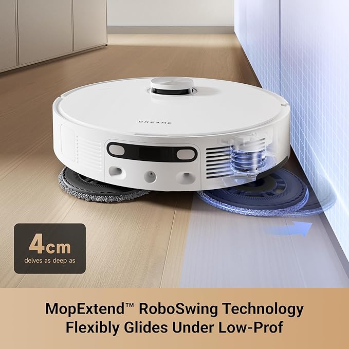 DREAME L10s Ultra Gen 2 Robot Vacuum and Mop, 10,000Pa Suction, MopExtend Tech, All-in-One Base Station, 75 Days Auto-Empty, Mop Self-Washing&Drying, Smart Obstacle Avoidance, Carpet Cleaning