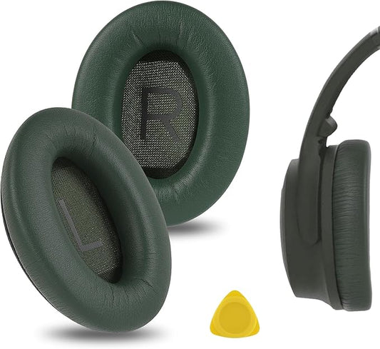 Geekria Replacement Ear Pads for Bose New QuietComfort, QC 45/ 35II/ 35IIGaming/ 35/25/ 15/ SE, AE 2/2i/2w, SoundTrue, SoundLink AE2 Headphones, with Video Guide (Green)