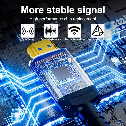 Fiber Optic 150 ft hdmi Cable,18Gbps 4k Ultra high Speed Support 4K@60Hz(4:4:4 RGB) HDR10,HDCP2.2,eARC,3D,CEC Unidirectional Active 2.0 Cord,Shielding Interference,Slim and Flexible
