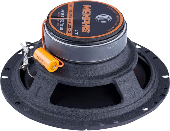 Memphis PRX60 Power Reference Series 6.5" Oversize 2-Way Coaxial Speakers with Swivel Tweeters - Pair