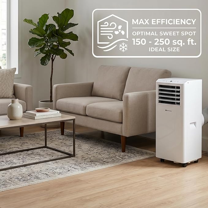 Portable Air Conditioner Unit, 9000 BTU, (6K SACC), White (PAG-S06KCO630C)
