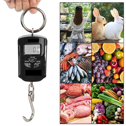 Luggage Scale, Hanging Scale Backlit Electronic with Hook 200kg/100g Digital
