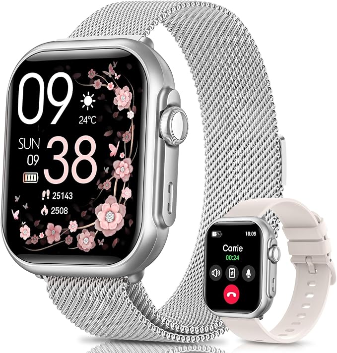 Smart Watch for Women, 1.85" Smartwatch for iPhone Android, Answer/Make Call