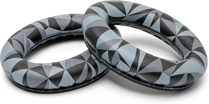 WC PadZ QC45 - Earpads for Bose QuietComfort 45 / QuietComfort Se/QuietComfort Wireless, Made by Wicked Cushions | Extra Thick Cushion | Premium Durable Stitching | Geo Grey