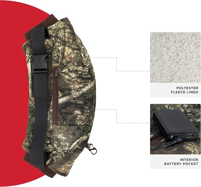 Radians RHG-A900 Wind Resistant Cold Weather Heated Hand Warmer Kit with Battery - Camo