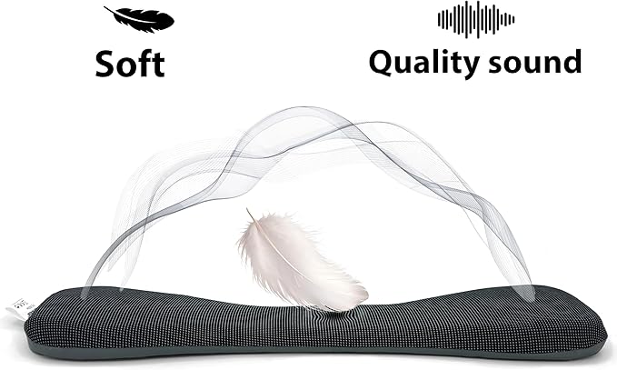 Somnus - Wired Pillow Speaker for Sleeping, Lightning & Aux Support, Sleep Headphones, Volume Control, Audio Books and Podcasts, Slumber Music Pillow, for iPhone 14-6 Series.