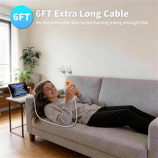 iPhone 17 16 15 Charger,2Pack 40W Dynamic Power Adapter with 60W Max,USB C Fast Charger Block 6FT Type C Woven Charging Cable Cord for iPhone 17 Pro Max/17 Pro/Air/17/16/16 Pro Max/15 Pro,iPad Pro/Air