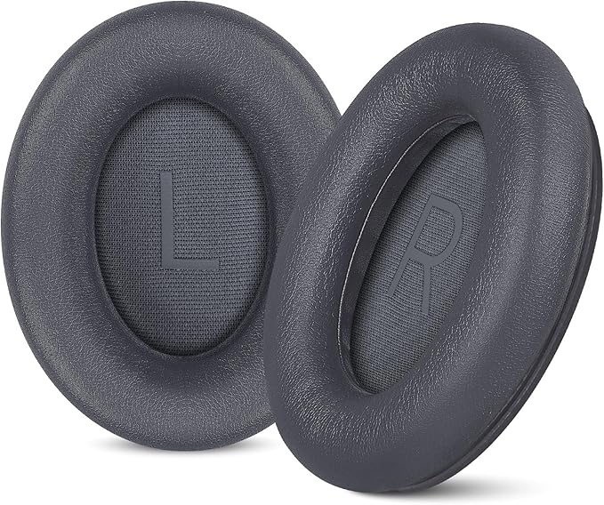 Aurivor Replacement Ear Pads for Bose QuietComfort 45 35 ii (QC45 QC35) Headphones, Earpads Cushions for QC SE SC & New Quiet Comfort (Deep Bass), with Softer Foam & Protein Leather (Eclipse Grey)