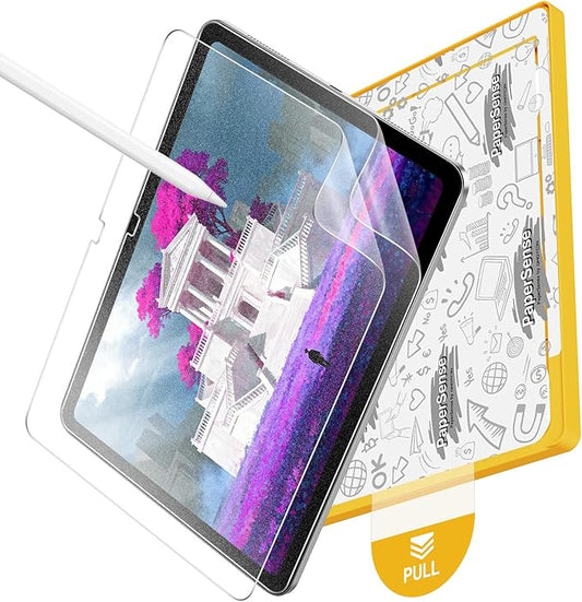 OMOTON PAPERSENSE 2 Pack Paper Screen Protector for iPad A16 11th/10th Generation (11"/10.9"2025/2022), Matte PET Film with Easy Application Tray, Write and Draw Like on Paper, Case & Apple Pencil Compatible