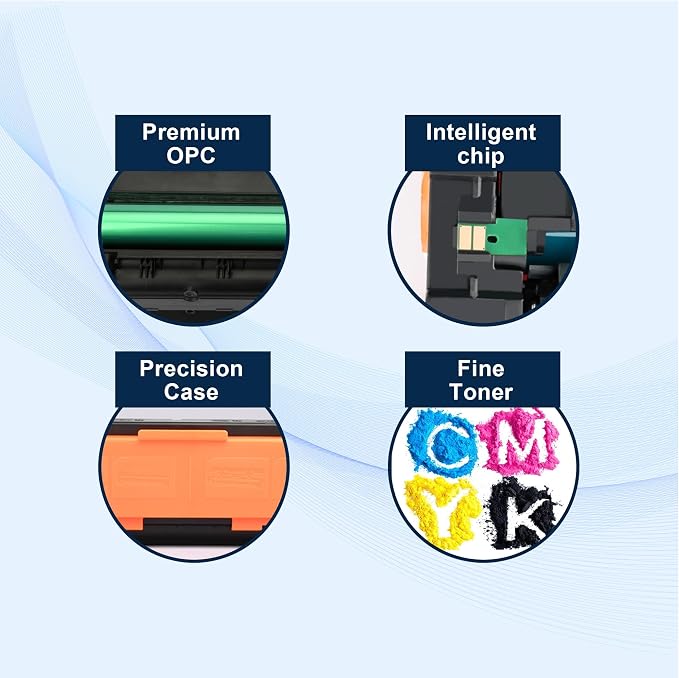 Compatible with Canon 067 Toner Cartridges Set Replacement for Canon Color imageCLASS MF656Cdw,MF654Cdw,MF650C MF652Cw,LBP633Cdw,MF653Cdw,LBP632Cdw Printer Ink (Black,Cyan,Magenta,Yellow)
