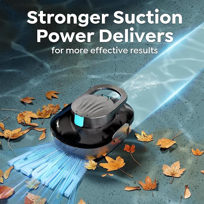 S1 Pro Cordless Robotic Pool Cleaner, 130-Min Runtime, Cleans Up to 1,292 Sq.Ft, Dual-Motor Pool Vacuum, Automatic Cleaner with Large Filter Basket, Fast Charging & Self-Parking (Graphite Gray)