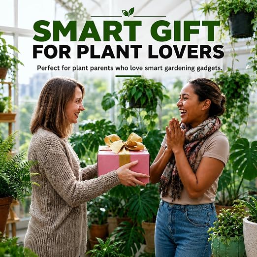 RAINPOINT Solar WiFi Drip Watering System & WiFi Moisture Sensor Combo Pack | App Control Smart Indoor/Outdoor Automatic Drip Irrigation Waterer & Visual Gauge WiFi Plant Soil Moisture Meter