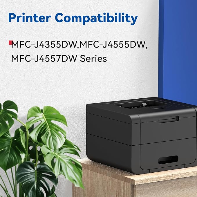 LC506XL LC506 Ink Cartridges for Brother Printer LC 506 XL 506XL LC506XL Inks Cartridges Compatible for Brother MFC-J4355DW MFC-J4555DW MFC-J4557DW Series Printer (4-Pack High Yield, BK/C/M/Y)