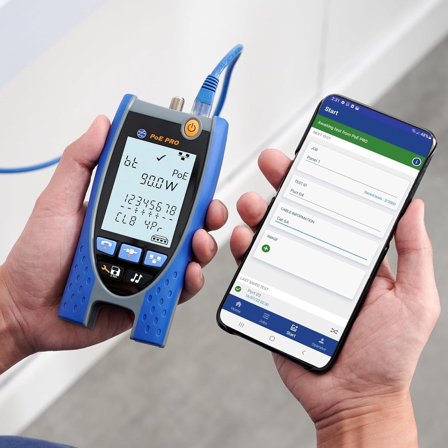 TREND Networks | R158006 | PoE Pro | Cloud Connected Data Cable and PoE Verifier | Includes Cable Testing Features of The VDV II PRO | Advanced Wiremap & Troubleshooting Tool