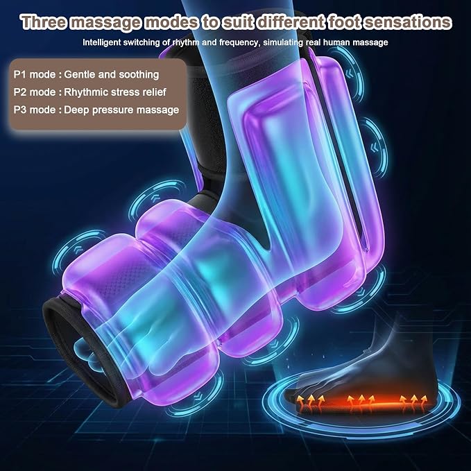 Heated Cordless Foot Massager for Plantar Pain Relief & Swelling for Ankle, Feet and Blood Circulation, Perfect Gifts for Men Women, Dad Mom (Birthday, Holiday)