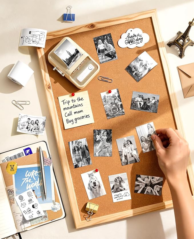 NIIMBOT B21 Pro Label Maker, 300DPI HD Label Printer, Comes with A Roll of Photo Labels 2.1x3.2 Inches(54x80mm), Ideal for Photos, Study Graphics, Memo Maker