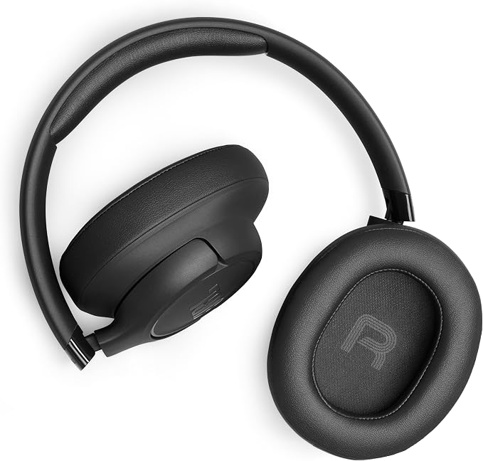 JBL Tune 730BT - Wireless Over-Ear Bluetooth® 6.0 Headphones with Powerful JBL Pure Bass Sound, 2 beamforming mics for Perfect Calls, Up to 76 Hours of Battery Life, & Multi-Point Connection (Black)