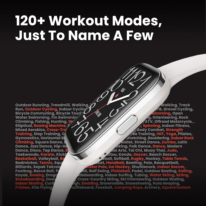 Amazfit Bip 5 Unity Smart Watch 46mm, 11-Day Battery, Fitness Activity Tracker with 120+ Sports Modes, Heart Rate & Sleep Monitor, Customizable Watch Faces, for Android & iPhone, Grey
