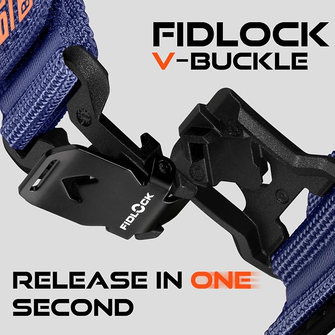 Bandletic Compatible with Garmin Fenix 5 6 7 Watch Band - 22mm Easy-Fit Rugged Nylon Strap with Magnetic Fidlock V-Buckle for Fenix 8 47mm/7 6 Pro/5 Plus/Forerunner 965/945/Approach S62/Instinct 3 2