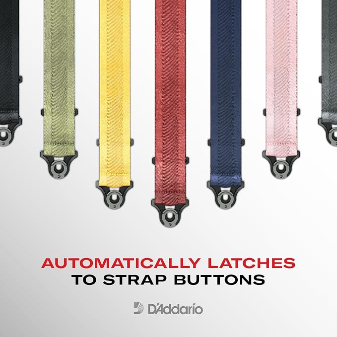 D'Addario Planet Waves Auto Lock Guitar Strap