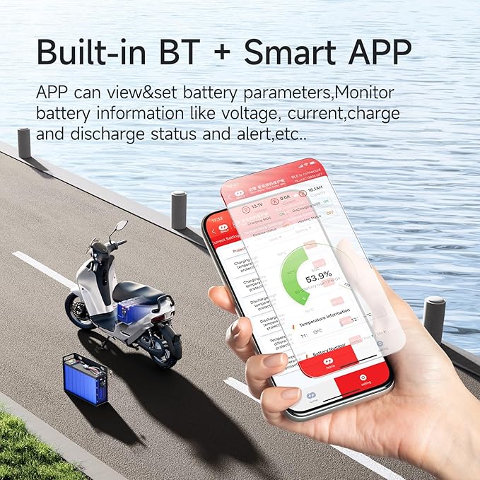 DALY BMS 150A 7S-24S 24V-84V - Smart Built-in Bluetooth Monitoring Lithium Battery Protection LiFePO4 Li-ion LTO for E-Bikes Scooters