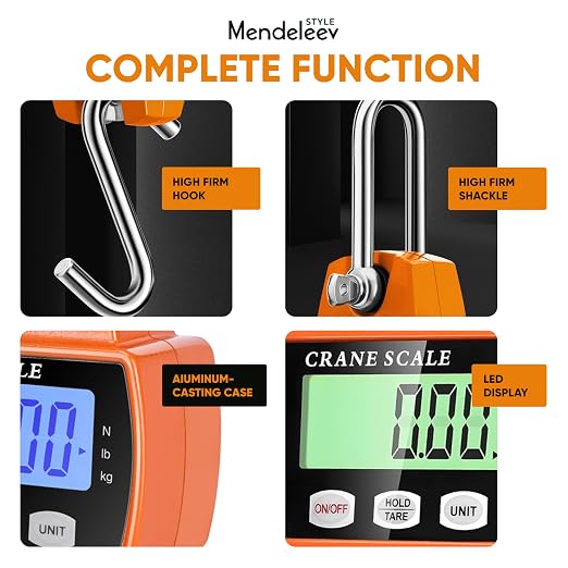 Hanging Scale Handheld 660lb/300 kg Crane Scale Luggage Scale