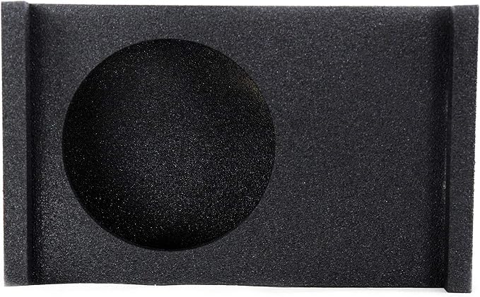 QPower Single 12-Inch Downfire or Behind-Seat Speaker Box, Features 0.75 Cubic Feet of Airspace, Compatible with Most GMC, Chevrolet, and Ford Trucks