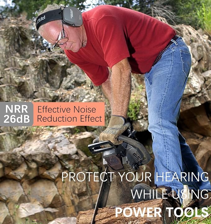 PROHEAR Ear Protection Safety Earmuffs for Shooting Noise Reduction Slim Hearing Protector