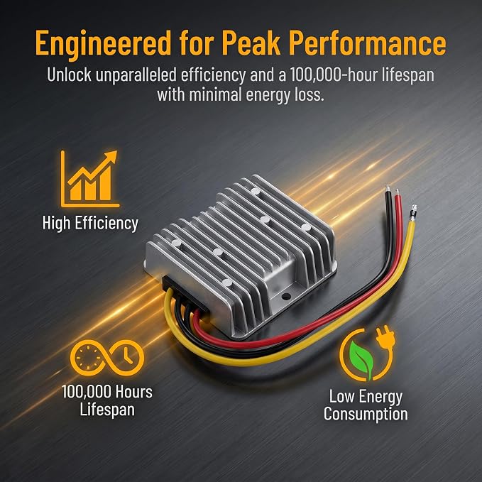 DC 12V to DC 36V Power Converter 5A 180W, Auto Boost Regulator Step-Up Voltage Supply Module for Car, Truck, Golf Cart, Ship, with Overload/Over-Temperature Protection