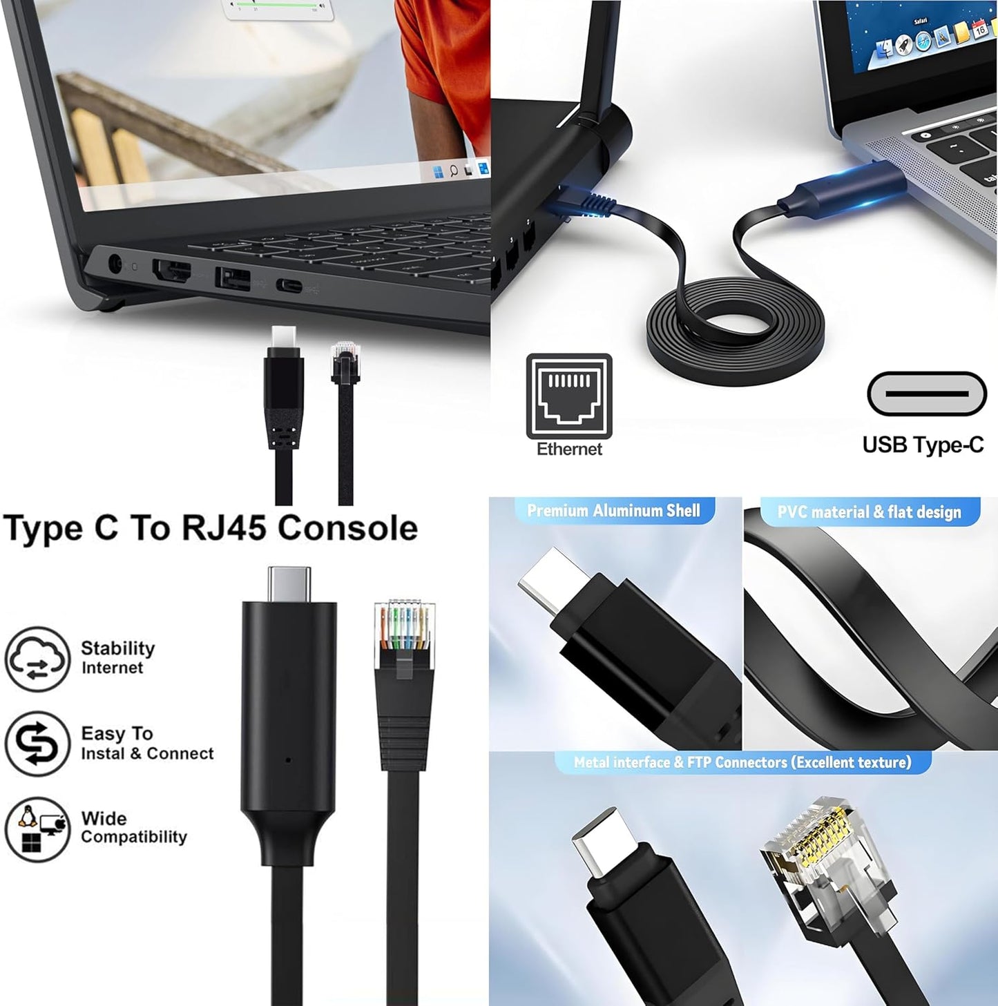 Dell 15.6" Touchscreen Laptop Computer, 32GB RAM, 1.25TB Storage (1TB SSD + 256GB Docking Station), Intel 10-Core i5-1334U (Beat i7-1250U), FHD Display, WiFi 6, Windows 11 Pro S, USB C to RJ45 Cable