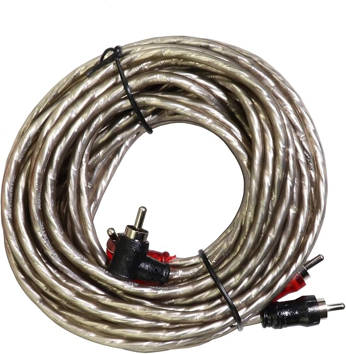 4 Gauge 1000W CCA Complete Amplifier Wiring Kit - with Power/Ground Wire, RCA Cables, Speaker Wire, Capacitor & Distro Block | for High-Power Subwoofer and Multi-Channel Stereo System Install