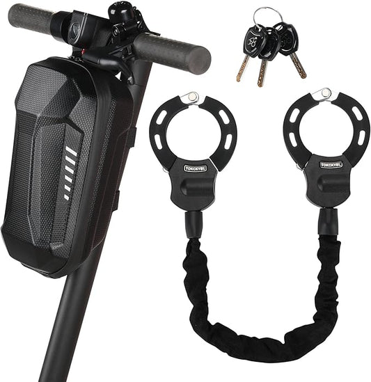 Heavy Duty Scooter Lock - 8mm Anti-Theft Chain Lock with 3 Keys, 94cm Weatherproof Security Lock for Electric Scooters, Bikes, Motorcycles