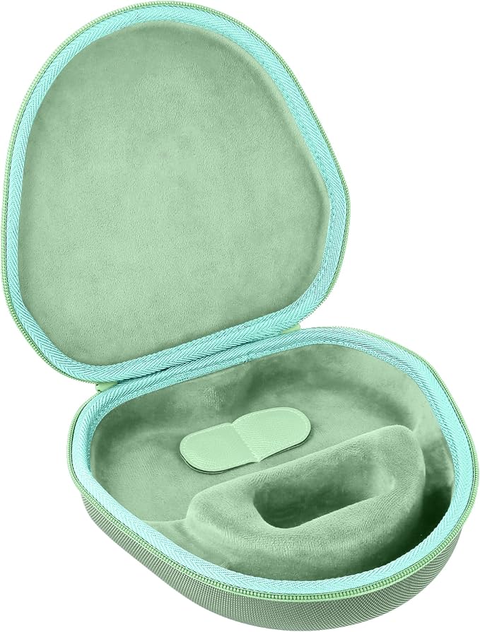 co2CREA Hard Case with Sleep Mode Replacement for Apple AirPods Max 2 / AirPods Max Wireless Over-Ear Headphones (Light Green Case)