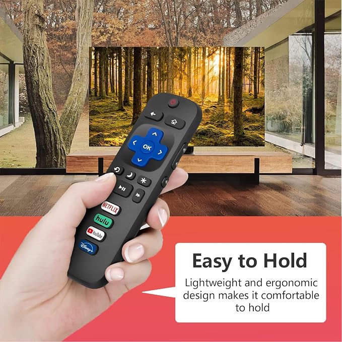 (Pack of 2) Replacement Remote Control for All Roku TV, Compatible with TCL Roku, Hisense Roku, Onn Roku Smart TVs 2-Year Warranty, for Roku TV Remote (Not for Roku Stick or Roku Player)