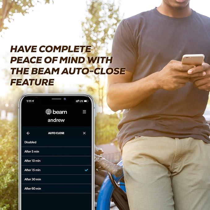 beamUP The Volta - BU850 - Two Car Garage Door Opener with Battery Backup, Smart Home Garage Opener - Alexa Enabled, Garage Security Sensors Included, No Subscription Fees - White