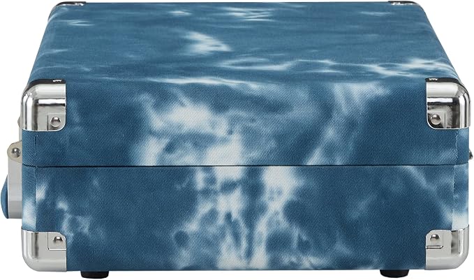 Crosley CR8005F-IN Cruiser Plus Vintage 3-Speed Bluetooth in/Out Suitcase Vinyl Record Player Turntable, Indigo
