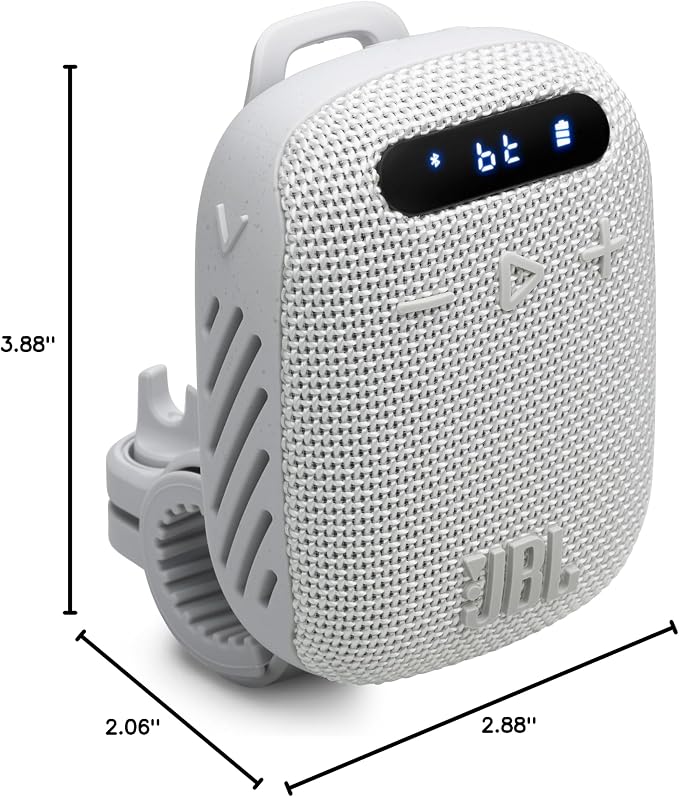 JBL Wind 3 FM Bluetooth Handlebar Speaker (Gray)