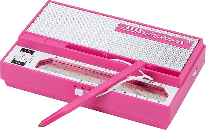 Stylophone Pink - The Original Pocket Electronic Synthesizer - Special Edition | Synth Musical Instrument | Synthesizer Keyboard | Stylophone Instrument