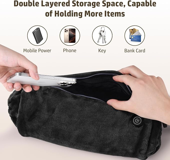 Hand Warmers Rechargeable: Reusable Electric Heated Gloves - Portable Heating Pouch - Relief Hand Heater for Arthritis - for Hunting Football Camping Golf Xmas Gifts