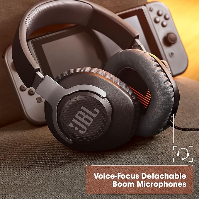 JBL Quantum 100 - Wired Over-Ear Gaming Headphones - Black, Large