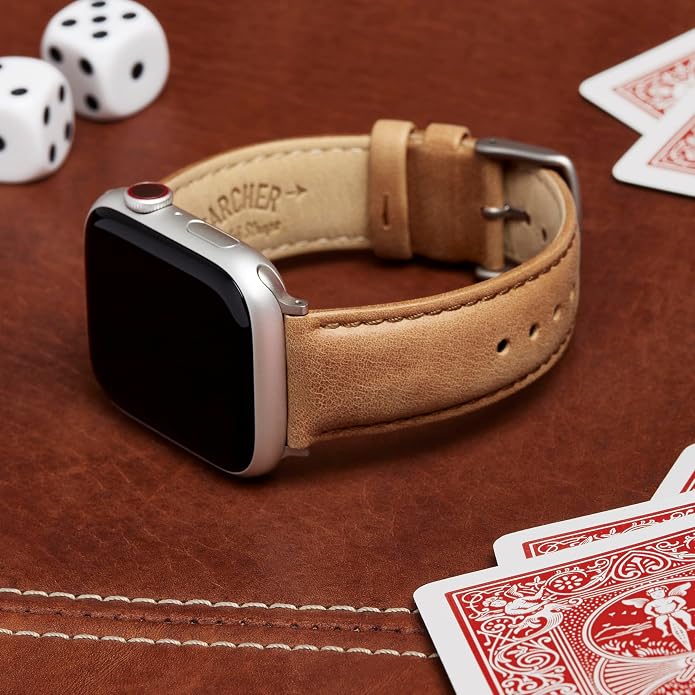 Archer Watch Straps - Top Grain Leather Watch Bands for Apple Watch