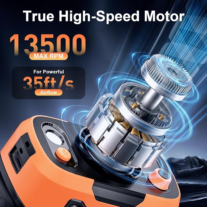 Portable Waist Fan Personal 14500mah 100 Speeds Clip On Shirt Fan Belt Cooling Device Wearable Cool Body Blow Cold Air Rechargeable Pocket Mini Men Workers Outdoor Travel Hiking Gifts