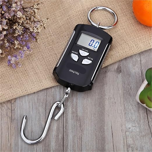 Luggage Scale, Hanging Scale Backlit Electronic with Hook 200kg/100g Digital