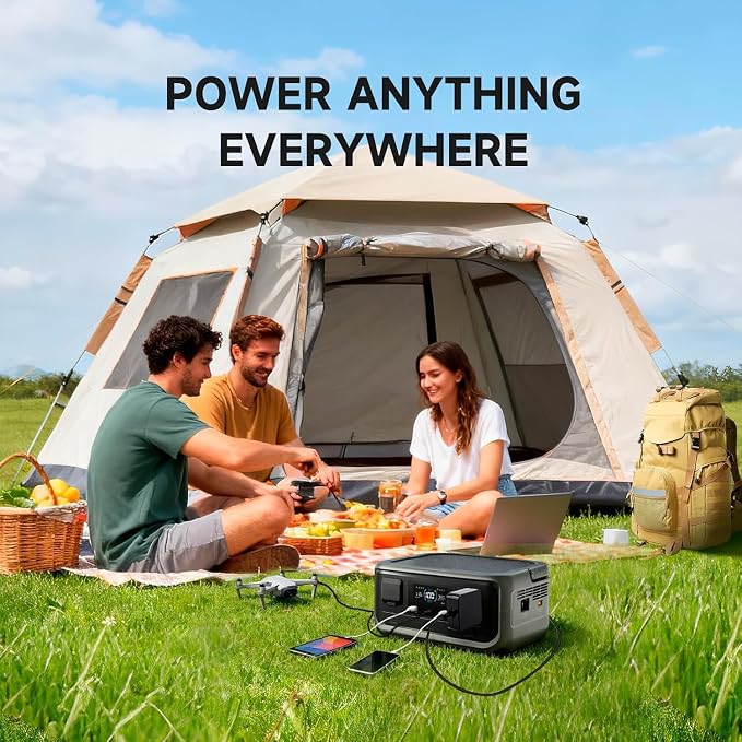 ALLPOWERS VOLIX P300 Portable Power Station with Solar Panel SF100 Included, 256Wh LiFePO4 Battery, UPS<20ms, 300W Solar Generator (600W Peak) with 100W Solar Panel for Home, Emergencies & Outdoor Use
