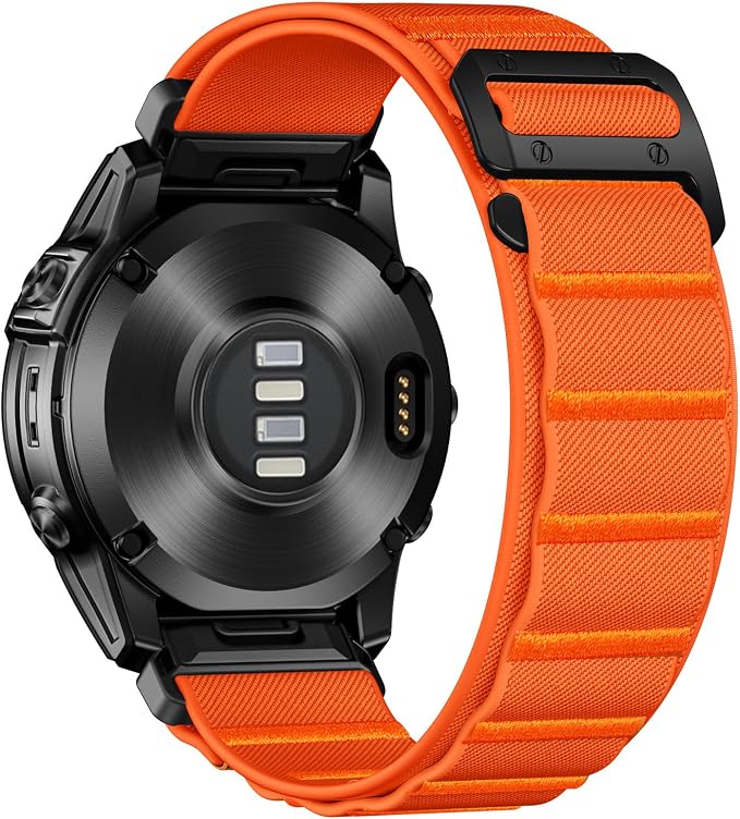 Bandletic 26mm Compatible with Garmin Fenix 7X 6X 5X Watch Band, Wide Rugged Sport Bands with G-Hook for Fenix 8 51mm /Instinct 2X Solar/Enduro 2 3/Quatix 3/Tactix 7/Epix Pro 2/D2 Bravo Delta/Descent